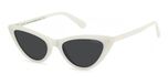 Polaroid PLD 6246/S White Cat Eye Zonnebril Vrouwen Grijs 52mm