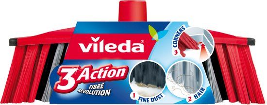 Vileda Bezem Triple Action - Zwart