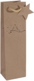 Kraftpapier Flessen cadeauverpakking 'Cut-out style' Bruin