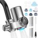 Robinet filtre à eau sans marque avec 2 filtres et écran LED pour eau potable propre