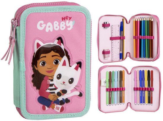 Gabby's Poppenhuis Gabby's Dollhouse Hey gevuld pennenetui 2 verdiepingen
