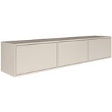 Selsey TV Lowboard - Kasjmier kleur moderne tv-commode 150 x 30 x 30 cm (b x d x h) tv-onderkast voor woonkamer kast met kleppen Push to Open lowboard hangende tv-kast wandmontage
