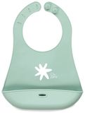 Jane Snap Babero Slab Zilver Enfants