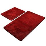 Badmatset, 2-delig, rood