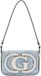 GUESS Ruby Flap Shoulder Bag Denim Logo Lichtblauw