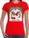Bellatio Decorations Fout Kerstshirt / t-shirt - Merry shitmas losing a turkey - rood voor dames - kerstkleding / kerst outfit XXL