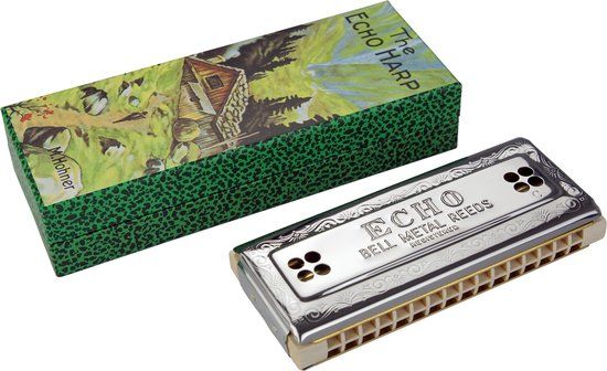 Hohner Echo Harp 64 C/G - Tremolo mondharmonica - Legendarisch model - origineel Hohner