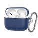 Tech-Protect Étui en silicone pour AirPods Pro 3 avec mousqueton - Bleu marine
