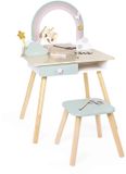 Janod Unicorn Houten Kaptafel met Spiegel en Kruk