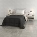 Italian Bed Linen Elegante winterdekbed, microvezel, lichtgrijs/donkergrijs, 220 x 260 cm