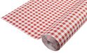 PRONAPPE – Ref. R482570I – Tafelkleden op rol – Damastpapier – 25 m x 1,18 m – Papier met damast print – 83 couverts – Kleur Vichy Ruit Rood