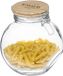5Five Weckpot/voorraadpot - 2,2L - glas - houten deksel en beugelsluiting