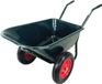 Wan GmbH Brouette de jardin 2 roues - Capacité 100L - Métal et plastique - Charge utile 160 kg - Hauteur de poignée ergonomique