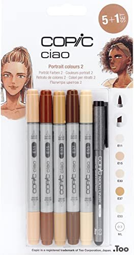 Copic Ciao 5+1 Marker Set - Portrettinten 2