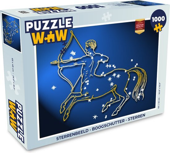 MuchoWow Puzzel Sterrenbeeld - Boogschutter - Sterren - Legpuzzel - Puzzel 1000 stukjes volwassenen - Sinterklaas cadeautjes - Sinterklaas voor grote kinderen