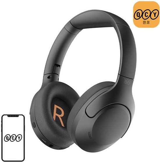 QCY H3 Lite Over-ear Hoofdtelefoon - Zwart - Bluetooth - Noise cancelling