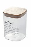 Villa d'Este Home Tivoli Victionary Coffee voorraadpot met deksel van bamboe, 1 l, inhoud: 10 x 14,5 cm