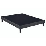Epeda Sommier Tapissier Unic Bois Massif Gris Anthracite 120x190 Cm