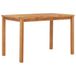 Syfax Icecat Tuintafel 120x70x77 cm massief teakhout