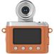 Elvanza Mini-appareil photo numérique, ELVANZA CCD-style camera, caméscope HD portable, appareil photo de poche, 32 Go, marron