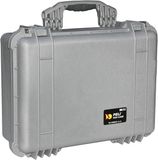 Peli 1520 Waterdichte Camerakoffer Zilver met Foam Interieur