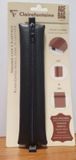 Clairefontaine - Zwart Leren Pen Etui met Elastiek