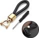 Go Go Gadget Porte-clés Voiture Universel Or Acier inoxydable Cuir noir Tissé