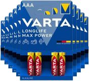 Varta Longlife Max Power Piles Alcalines AAA - 10 x 4 pièces - Pack Avantage