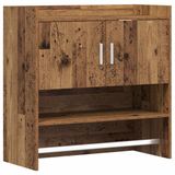 vidaXL Wandplank Muurmontage Oud hout 80 x 36 x 80 cm Bewerkt hout
