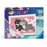 Ravensburger CreArt Kids 8x12 cm Schattige kittens Schilderen op nummer Vanaf 7 jaar 25577
