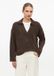 s.Oliver - Femme - Polo doux en tricot à coupe décontractée - Marron foncé