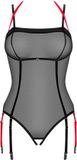 Obsessive - Glandez Kruisloze Teddy - Zwart