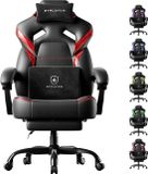 GTPLAYER - Gaming Chair - 200kg with Footrest and Lumbar Headrest - Red