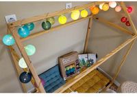 GuirLED Harlequin LED lichtsnoer met 16 katoenen decoratieve bollen - USB - Afstandsbediening