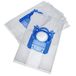 vhbw 5 x sacs d'aspirateur compatibles avec Eureka Europa, 6988 A, 6989 A aspirateur, microfibre, non-tissé, 17,1 cm x 27,8 cm, blanc
