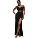 Goddiva Robe portefeuille longue femme