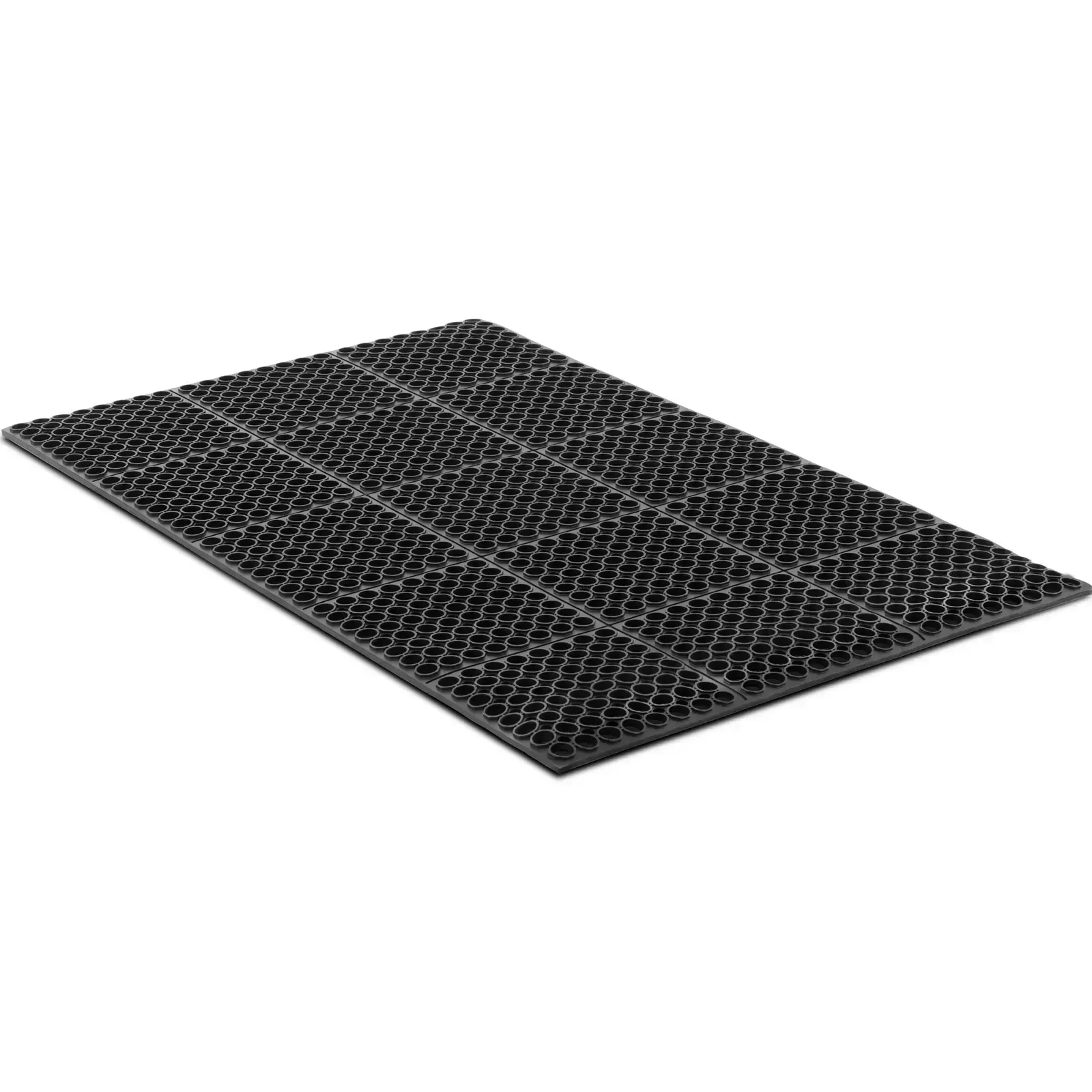 ulsonix ring rubber mat - 150 x 90 x 1 cm - zwart