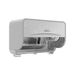 Kimberly-Clark Professional ICON-standaard toiletpapierdispenser met 2 horizontale rollen (53655), met zilverkleurige rand in mozaïekdesign