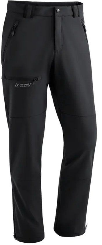 Maier Sports Adakit wandelbroek mannen zwart polyester Lente/Zomer 2026