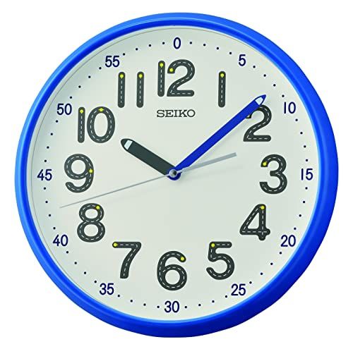 Seiko Wandklok kunststof blauw QXA793L
