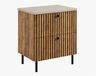 3xE living Meuble de salle de bain sur pied 60 cm, Chêne Craft Gold / Plateau Cachemire, Pieds Noirs