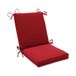 Pillow Perfect Diepe zitting, weer- en vervagingsbestendig, polyester, rode pompeii, 36,5" x 18"