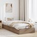 Prolenta Maison Exclusive - Lit ottoman sans matelas, marron cappuccino, 90 x 190 cm, simili cuir