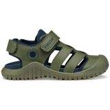 GEOX S. FUSBETTO PRO JONGENS Sandales - Sauge/Bleu marine