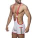 Addicted Singlet TAPE WRESTLING Blanc