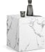 Tectake Table basse carrée Lasley - 45 x 45 x 50 cm - Table d'appoint massive en MDF aspect marbre - Blanc