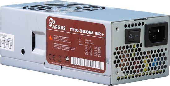 Inter-Tech TFX-350W Power Supply - 350W - 80 Plus - Grijs