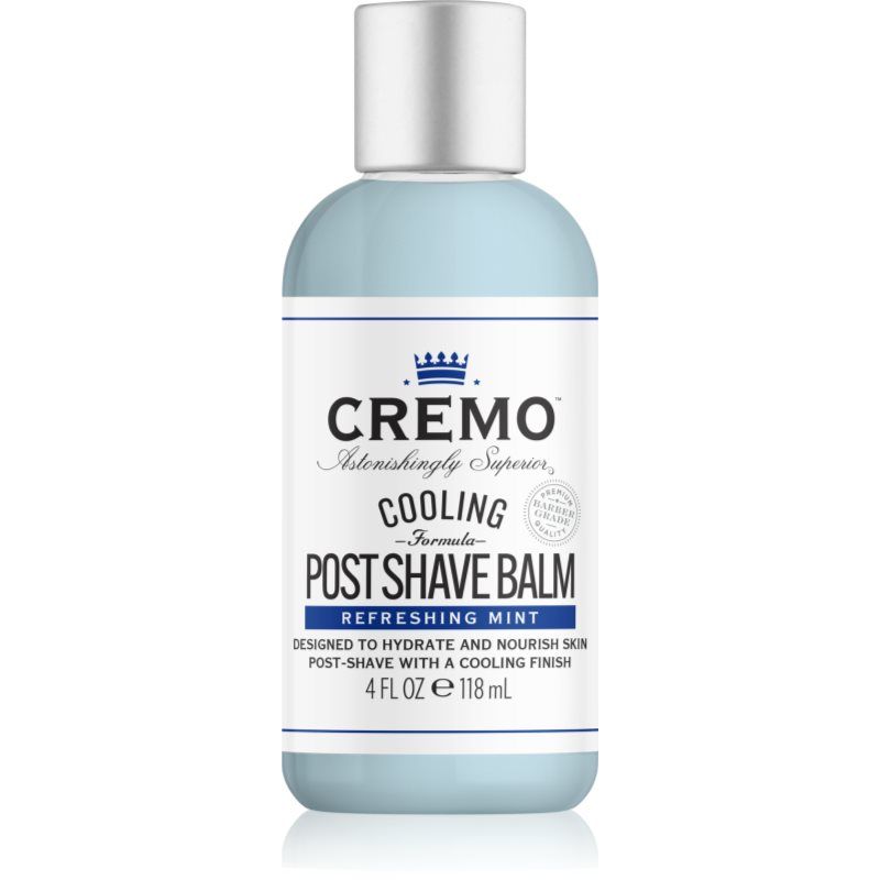 CREMO - Verkoelende post shave balsem voor mannen | Refreshing Mint Formule | 118 ml