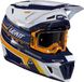 Leatt Moto 8.5 V26 Crosshelm met Bril - Wit/Blauw/Oranje - Maat S