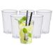 Papstar Hard plastic frisdrank/water glazen - 20x - 300 ml - herbruikbare glazen -